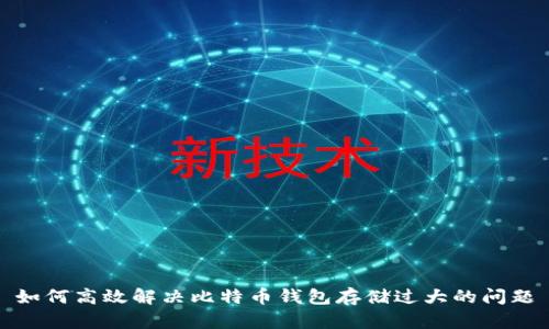 如何高效解决比特币钱包存储过大的问题