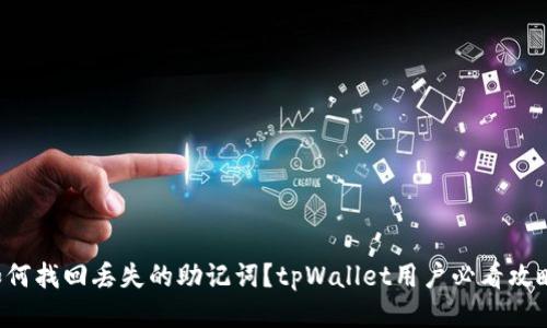 如何找回丢失的助记词？tpWallet用户必看攻略！